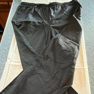 unbranded Womens  Black Cotton pants - elastic waist with drawstring-NWOT - 3XL